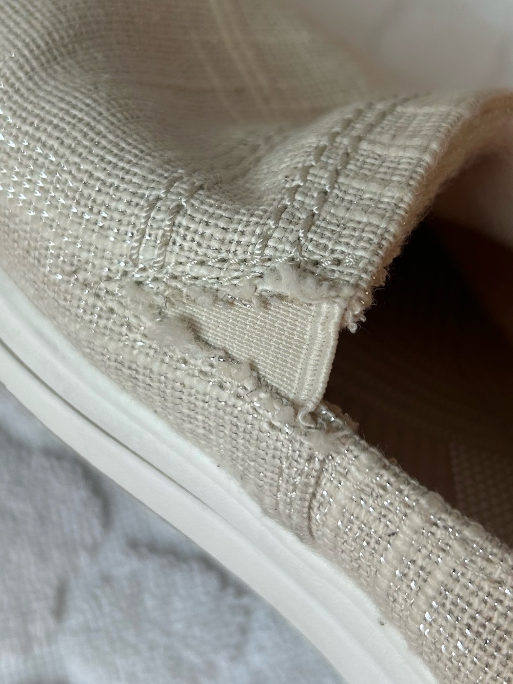 Clarks Women's Breeze Step II Cream Sparkle Size 9.5 Lightweight Slip-On - Picture 8 of 12
